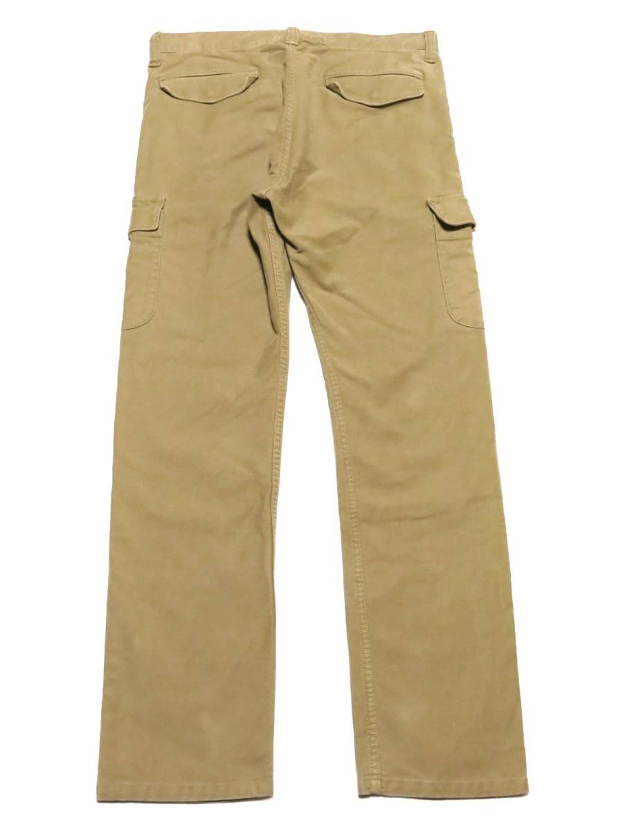  сделано в Японии ETERNAL Eternal мужской стрейч брюки-карго бежевый M размер (W полный размер примерно 84cm) * полный размер W33 соответствует ( номер лота 042)