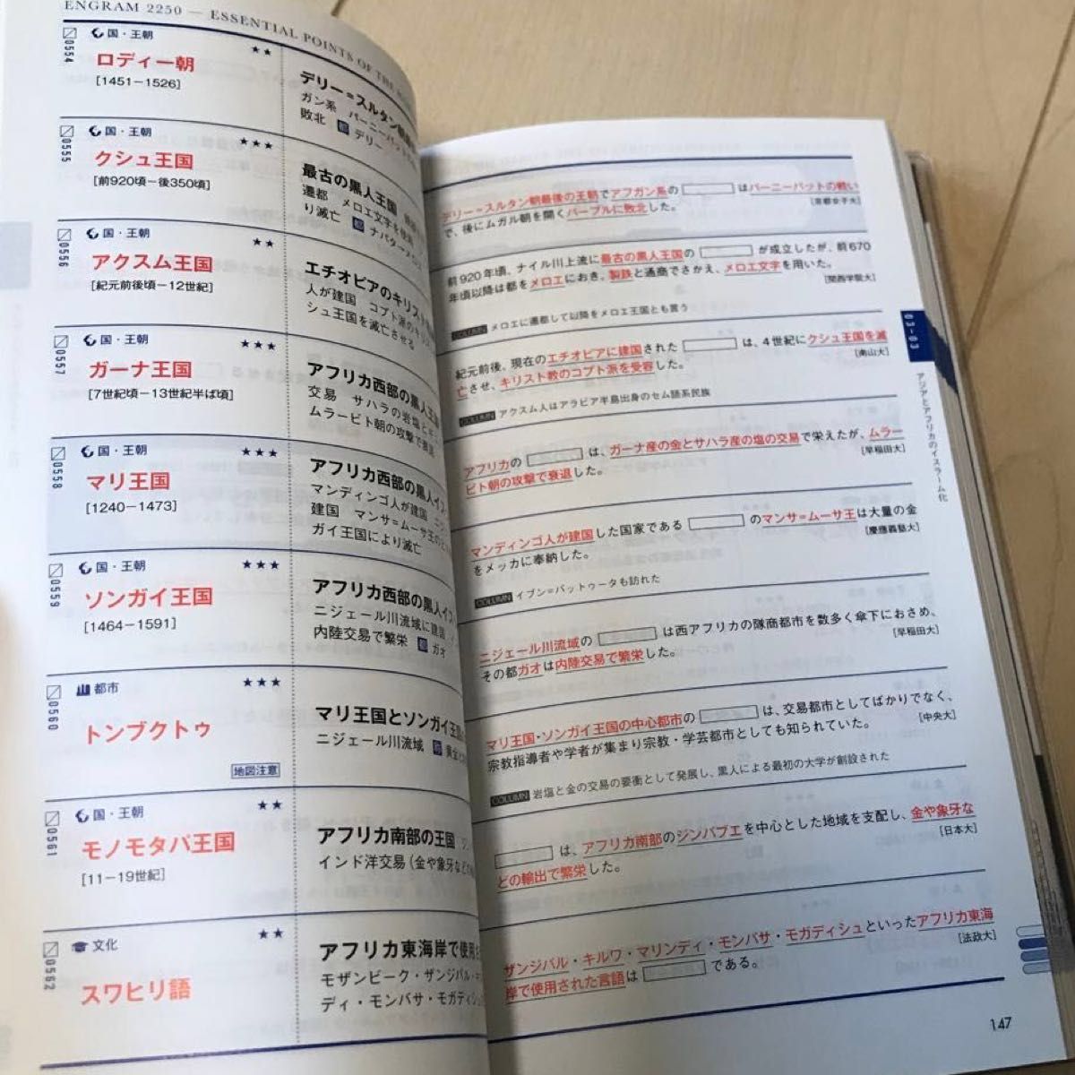 世界史 大学受験 ENGRAM 2250 世界史単語の10秒暗記 世界史 大学受験 ENGRAM 2250 世界史単語の10秒暗記
