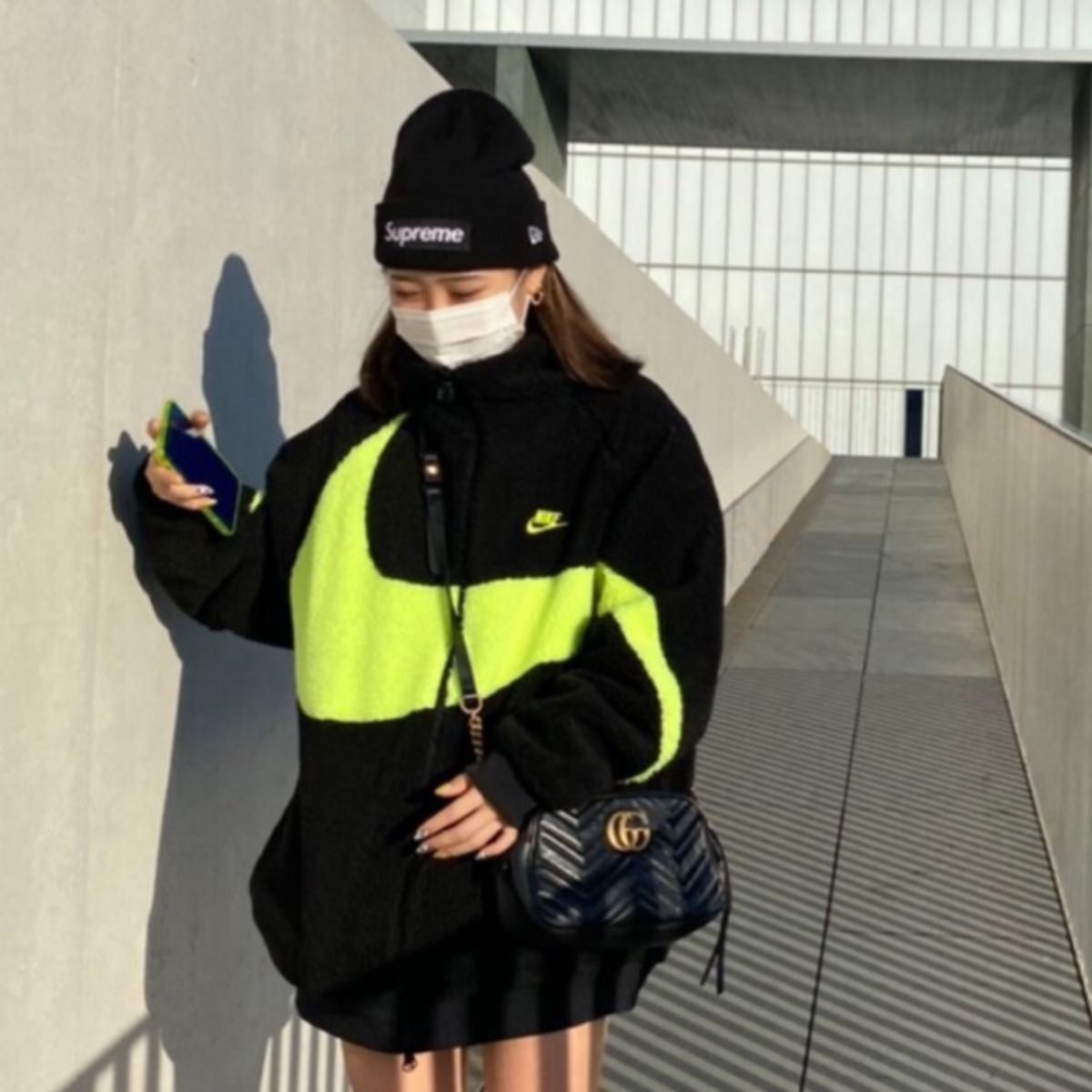 着画あり Supreme New Era Box Logo Beanie 