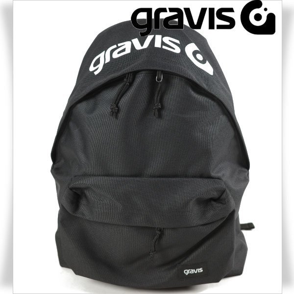 新品1円～★gravis グラビス BACK PACK BAG バッグパック バッグ デイパック GATE ゲート 黒 軽量 ◆3157◆_画像1