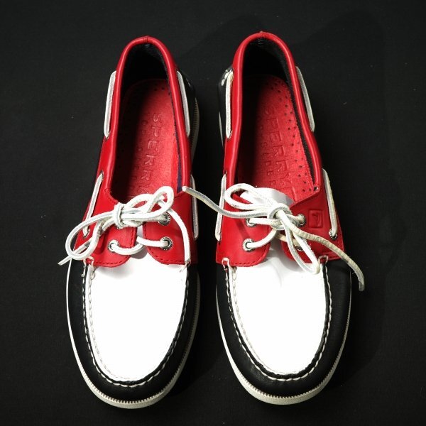 未使用1円～★SPERRY TOPSIDER スペリートップサイダー メンズ レザー デッキシューズ 26.0cm オーセンティックオリジナル ◆5382◆_画像2