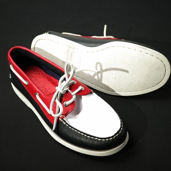 未使用1円～★SPERRY TOPSIDER スペリートップサイダー メンズ レザー デッキシューズ 26.0cm オーセンティックオリジナル ◆5382◆_画像4