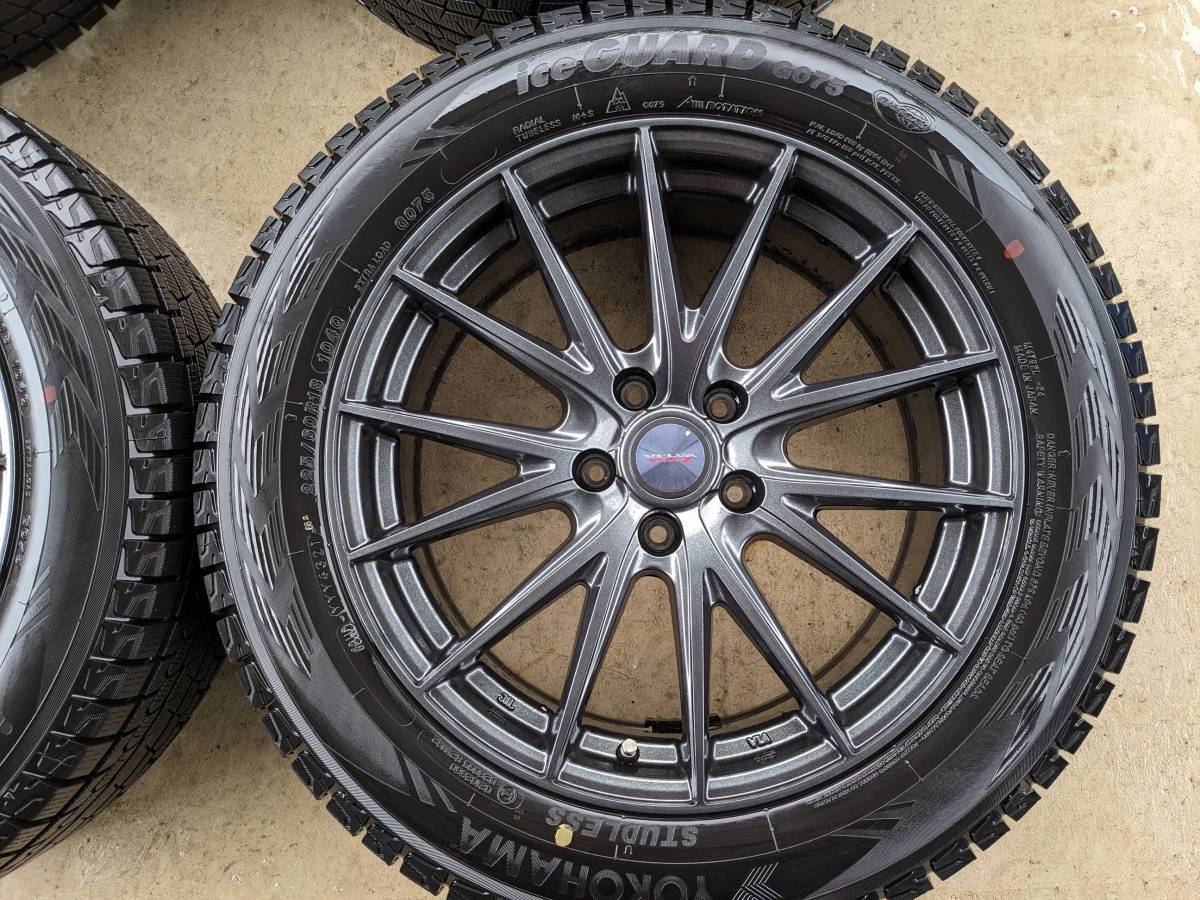 【225/60R18】2021年勢造 CX-5 CX-8 CR-Vなど ヨコハマ スタッドレスセット 18X7.5J IN48 PCD114.3 5H_画像2