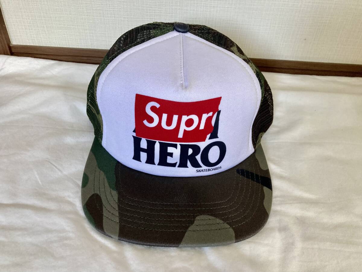 Supreme × ANTI HERO Mesh CAP 中古 シュプリーム アンタイヒーロー アンチヒーロー メッシュキャップ _画像1