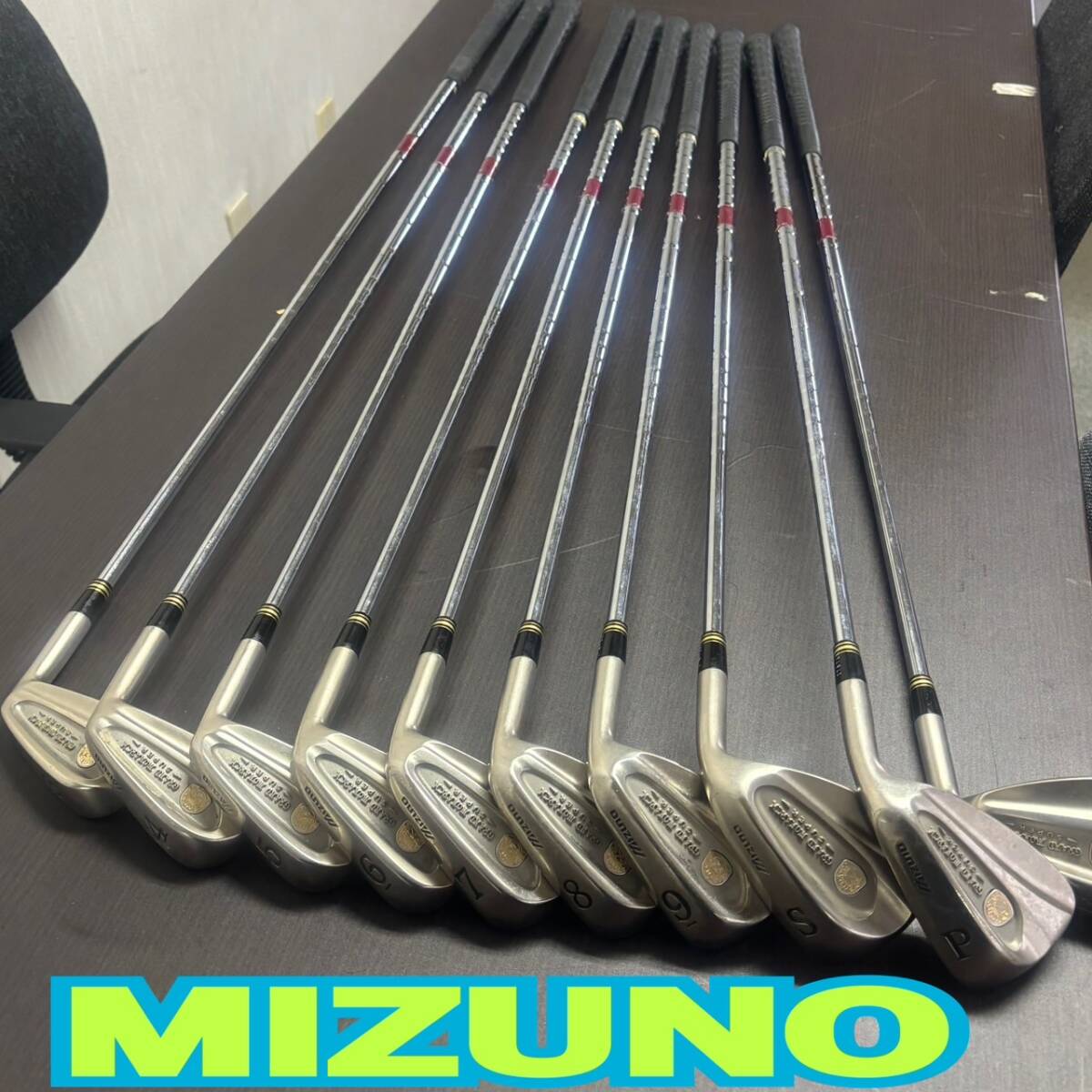 MIZUNO ◆ ゴルフクラブ 10点セット ◆ 3.4.5.6.7.8.9.S.F.P ◆ ミズノ ◆ SPORTS GOLF_画像1