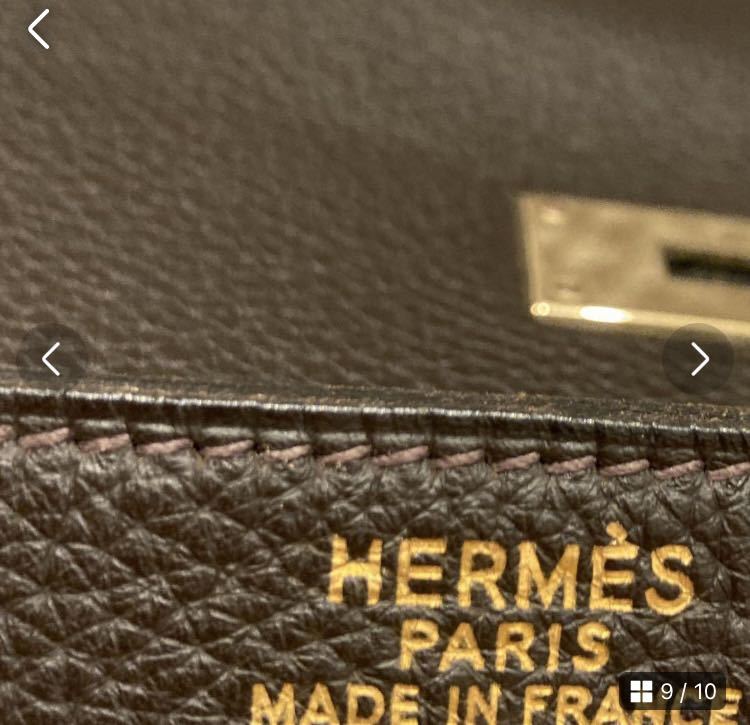 パリ本店購入 正規品 希少 HERMES エルメス ケリー 50 Kelly ヴィンテージ ダークブラウン ゴールド金具 ショルダーバッグ ハンドバッグ _画像8