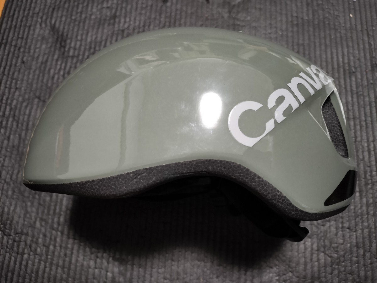 【未使用】OGK Kabuto ヘルメット CANVAS-SPORTS スポーツ　オリーブ M/L 57-59cm 自転車_画像1