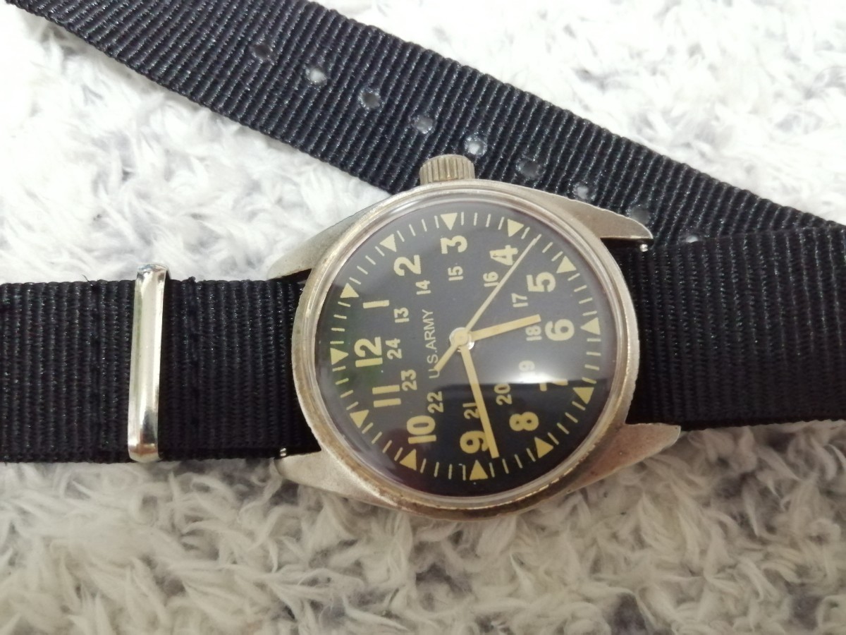 アンティーク　USアーミー　軍用時計　手巻き　カーキ　ベトナム戦争　ミリタリーウォッチ　ヴィンテージ　メンズ　腕時計　アメリカ軍_画像5