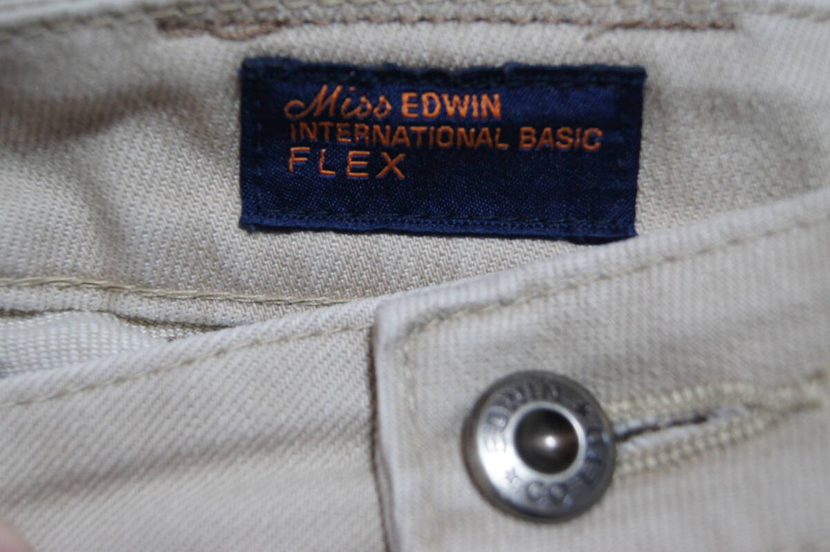 エドウィン　Miss EDWIN　FLEX　4001　ブーツカット　W28xL32　(#275)_画像8