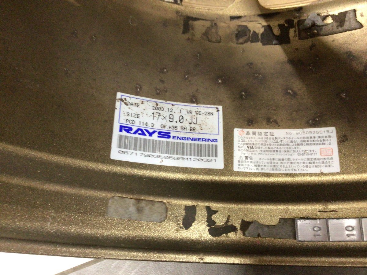 ★超人気　鍛造　軽量　前後違い　RAYS　VOLK　RACING　17インチ9J9.5J+35+28　114.3/5Hランサーエボリューションなどオススメ★_画像7