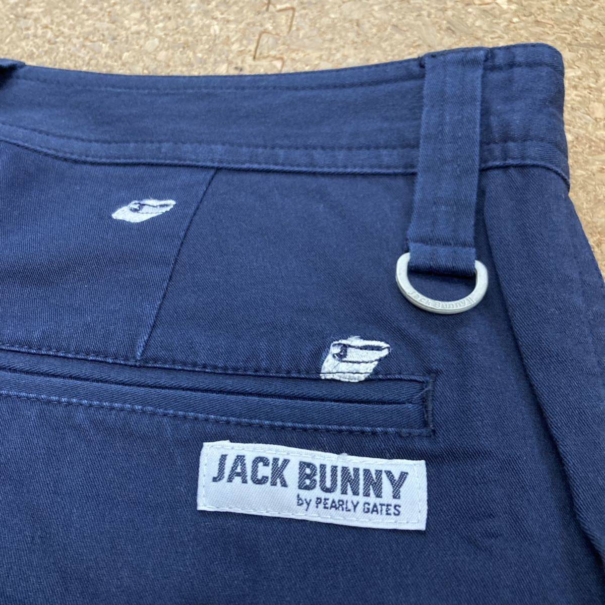 ジャックバニー JACK BUNNY パンツ ゴルフパンツ ゴルフウェア サイズ4 メンズ紺golf GOLF ストレッチ ネイビー ゴルフ 刺繍 総柄