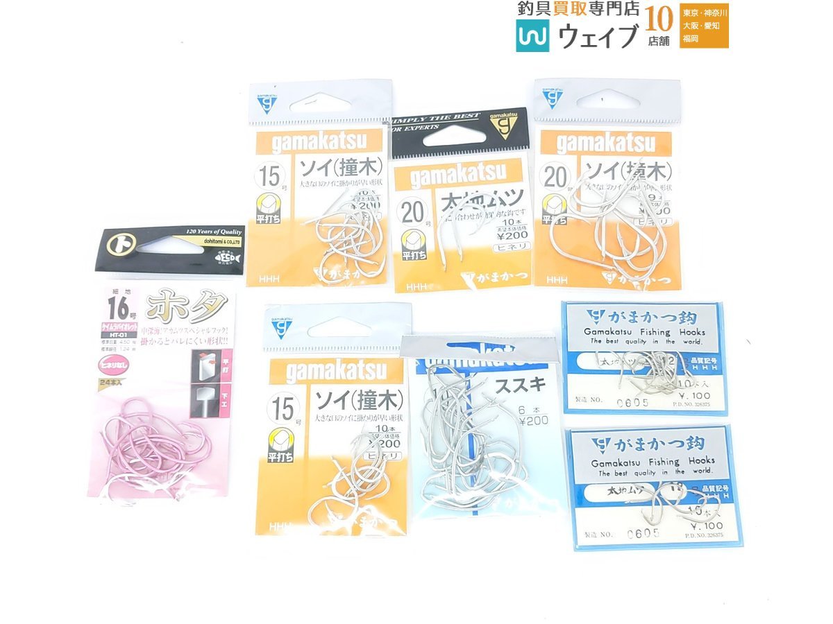 ガマカツ ムツ 銀 18号、土肥富 ホタ ケイムラバイオレット 16号、ミヤマエ ミヤフラッシャー深海針 18号 等 計68点セット_60A463182 (7).JPG
