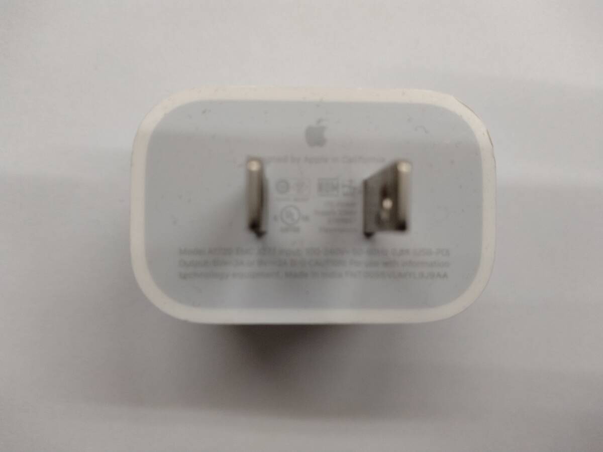 ■純正 Apple アップル 18W USB-C電源アダプタ a1720 emc 3277 USB-C - Lightning充電ケーブル 　③　C　_画像3