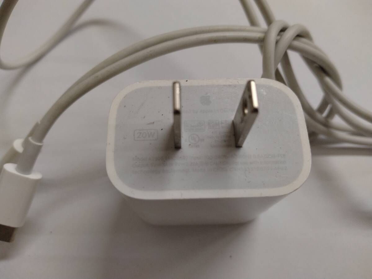 ■純正 Apple アップル 20W USB-C電源アダプタ a2305 emc 3597 USB-C - Lightning充電ケーブル   ④ Cの画像3