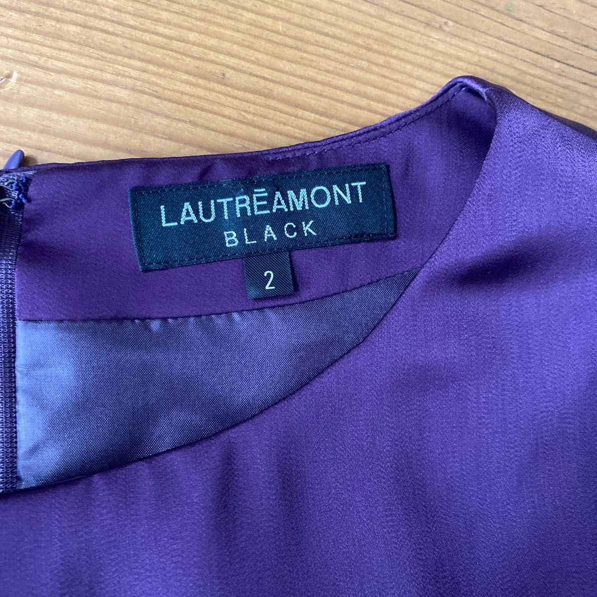 ロートレアモン　LAUTREAMONT ワンピース　二次会　結婚式　2 M 紫パープル　ドレス