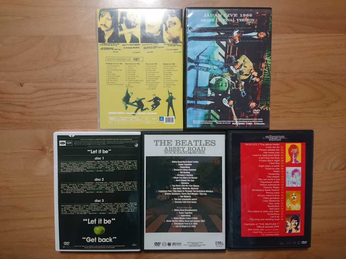 ★ビートルズ THE BEATLES ★Millennium Editon NO.1 Single Video Collection ★Abbey Road Rockband & More等★7DVD★中古店購入品