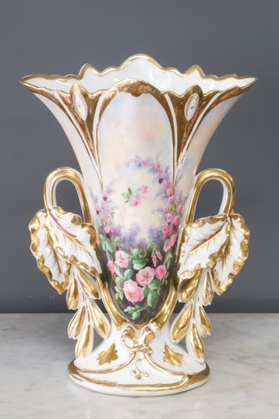 《フランスアンティーク》パリ窯フラワーベース（花瓶）　お値下げしました！！_画像2