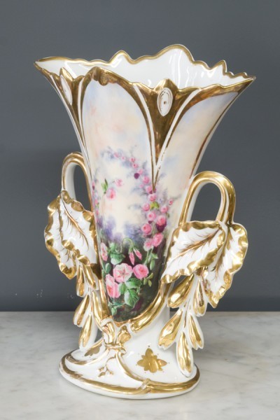 《フランスアンティーク》パリ窯フラワーベース（花瓶）　お値下げしました！！_画像6
