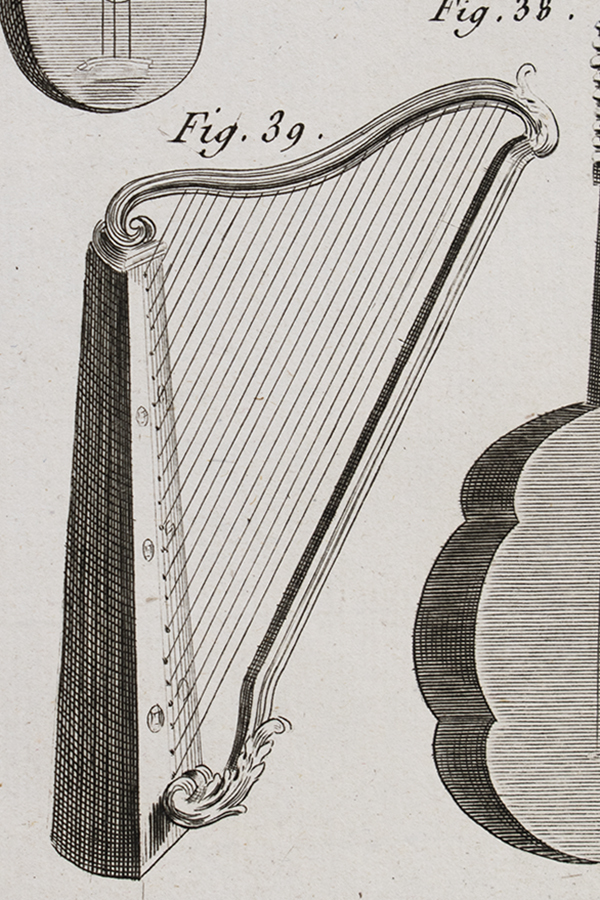《フランスアンティーク》18世紀 楽器の版画②_画像4