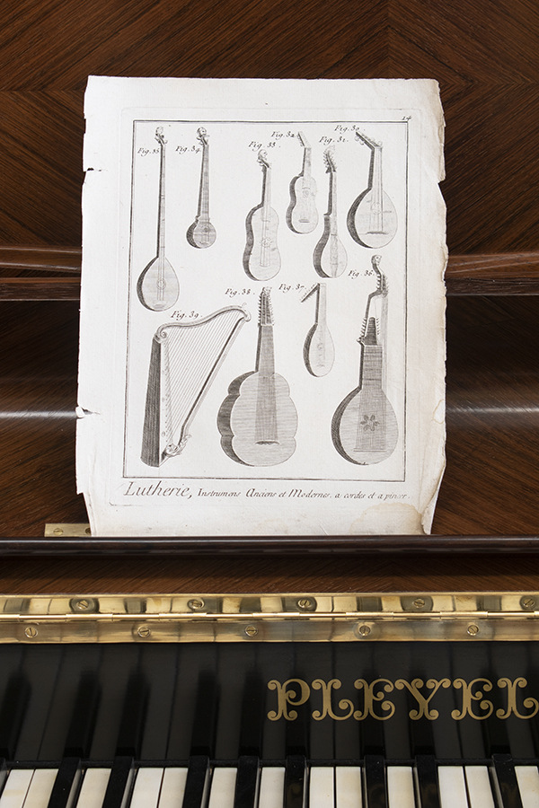 《フランスアンティーク》18世紀 楽器の版画②_画像6