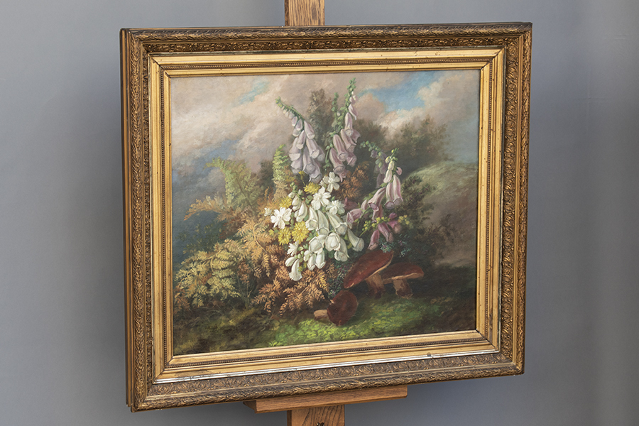 { France antique }LE BOUQUET 2 oil painting 