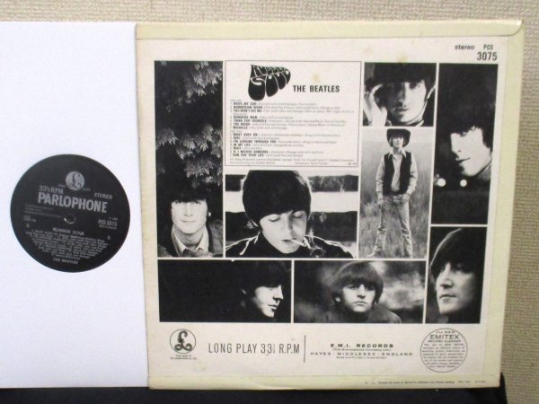 ☆彡 デンマーク盤 The Beatles Rubber Soul [ DENMARK stereo '65 ORIG Parlophone PCS 3075 ] BLACK LABEL_画像3