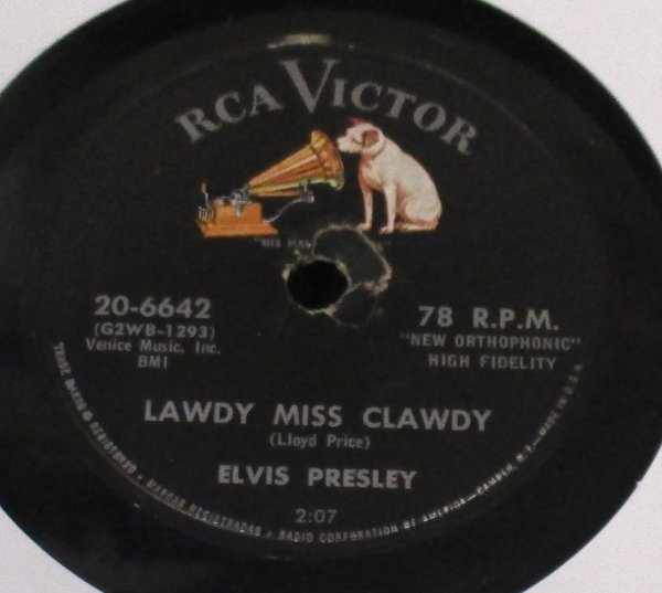 ★ 78rpm Elvis Presley / Lawdy, Miss Clawdy / Shake, Rattle And Roll [ US RCA Victor 20-6642 ] RARE SP盤_画像1