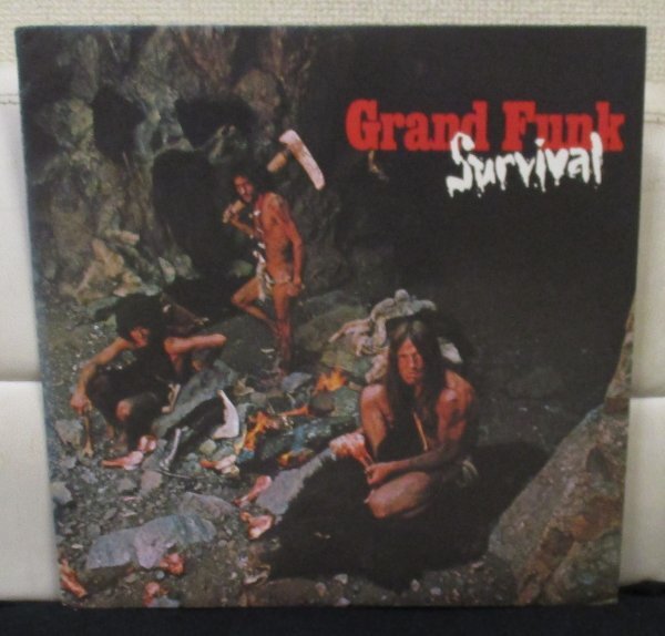 ☆ HARD ROCK 名盤 Grand Funk Railroad Survival [US ORIG GREEN LBL '71 Capitol Records SW-764 ]Textured Cover W/PHOTO X 3の画像2
