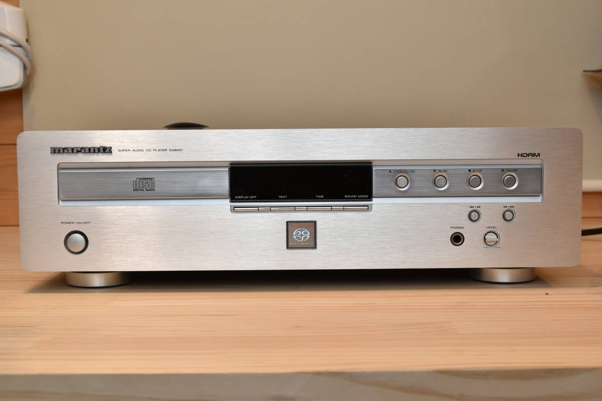 内部大変綺麗です！　SACD再生可能 ベルト交換,メンテナンス品 Marantz SACDプレイヤー SA-8001　管理番号K225_画像1