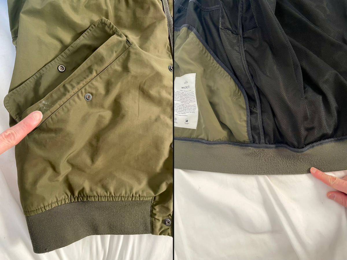 SS12 ストーン アイランドStone islandミクロ レップスMicro Repsボンバー ジャケットXXL ナイロンnylonメタルmetalブルゾン ビンテージ_画像10