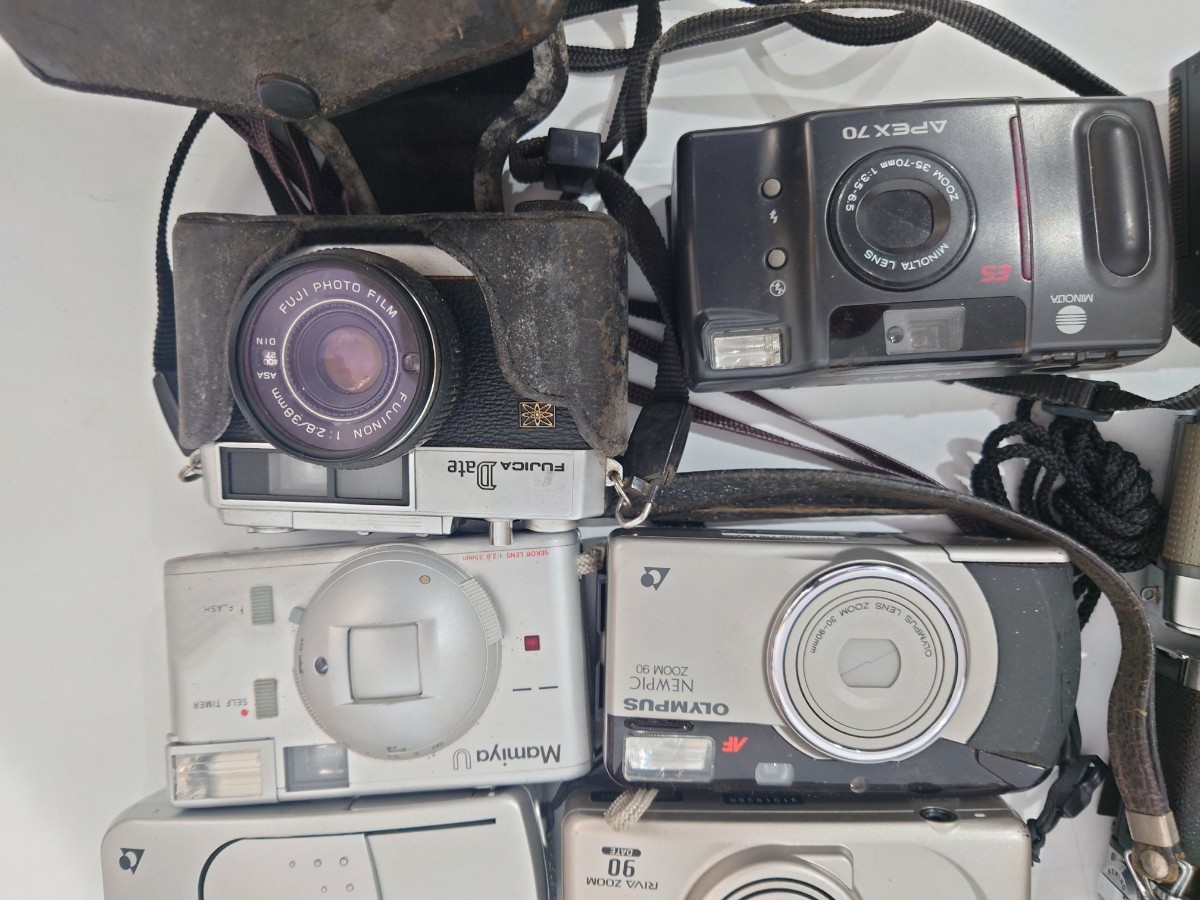 MINOLTA Canon OLYMPUS FUJICA ヤシカ マミヤ コンパクトカメラ フィルムカメラ オリンパスペン 等 まとめてセット 大量 アンティーク_画像4