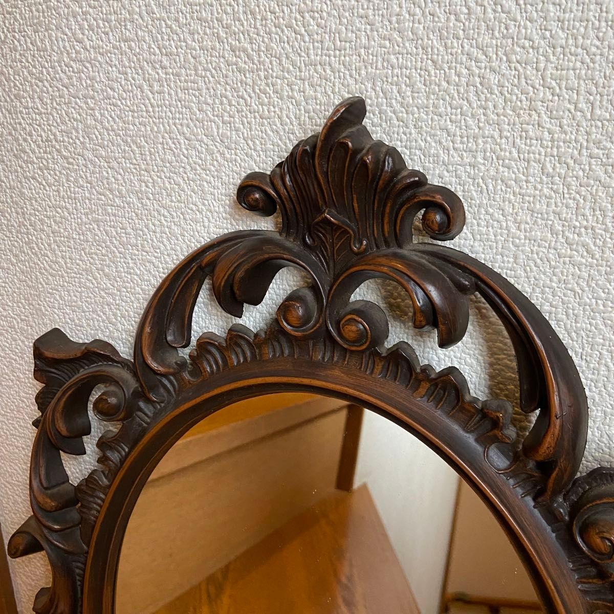 イタリア製　鏡　アンティーク　ビンテージ 壁掛け　 ウォールミラー　ロココ調　