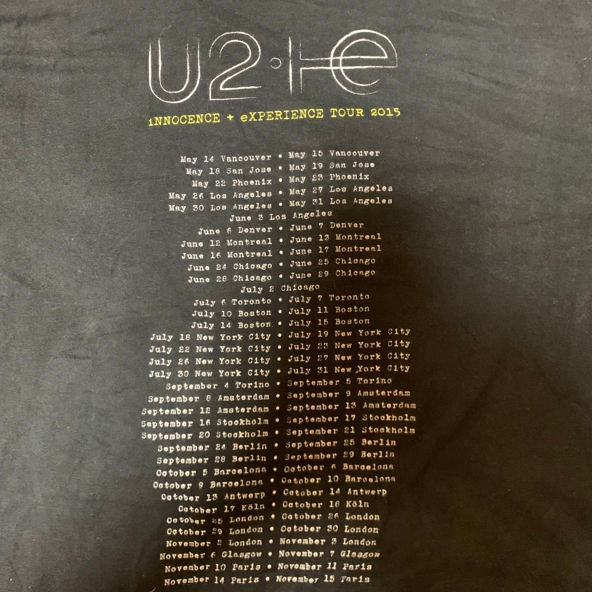 U2 Tシャツ USA製 バンド