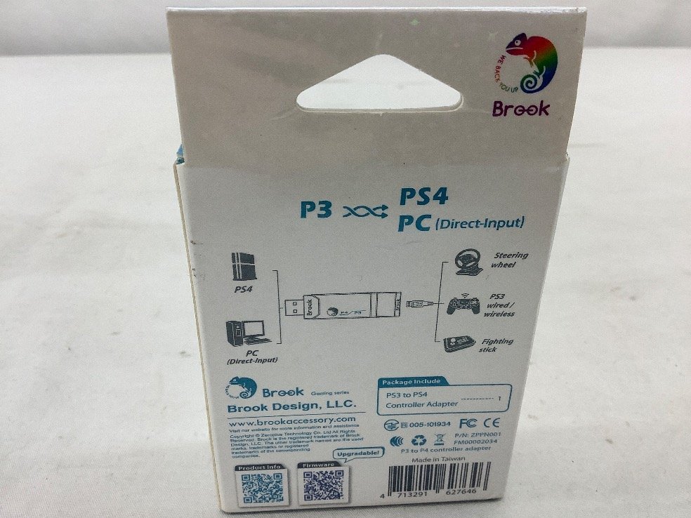 Brook P3 to P4 Controller Adapter/ゲームコントローラー コンバーター ZPPN001 未使用品 ACB_画像7