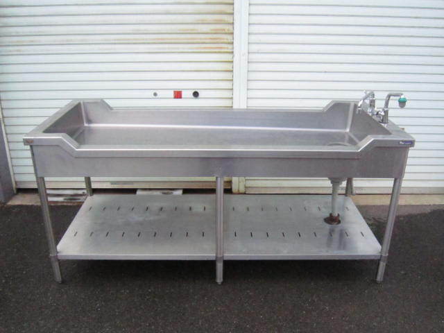 マルゼン 業務用 舟形シンク W1800×D750×H770(835)mm 魚捌きシンク 魚屋 魚市場など