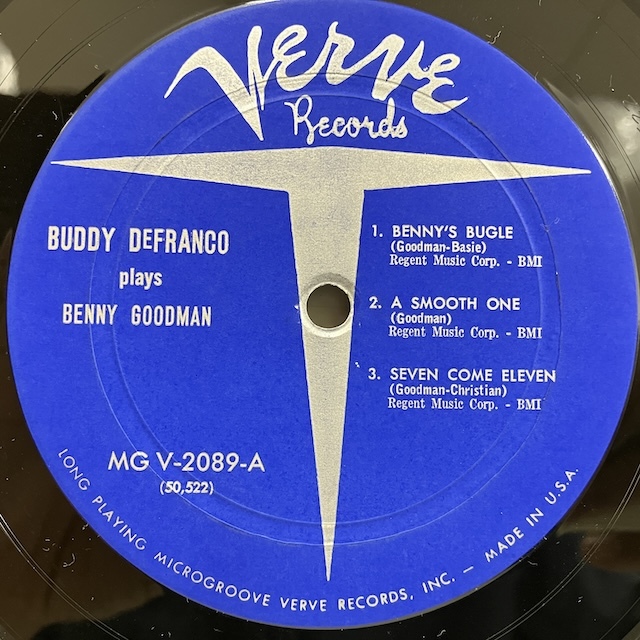 ■即決 JAZZ Buddy DeFranco / Plays Benny Goodman mgv2089 j39903 米オリジナル、青銀Dg Mono バディ・デフランコ_画像3