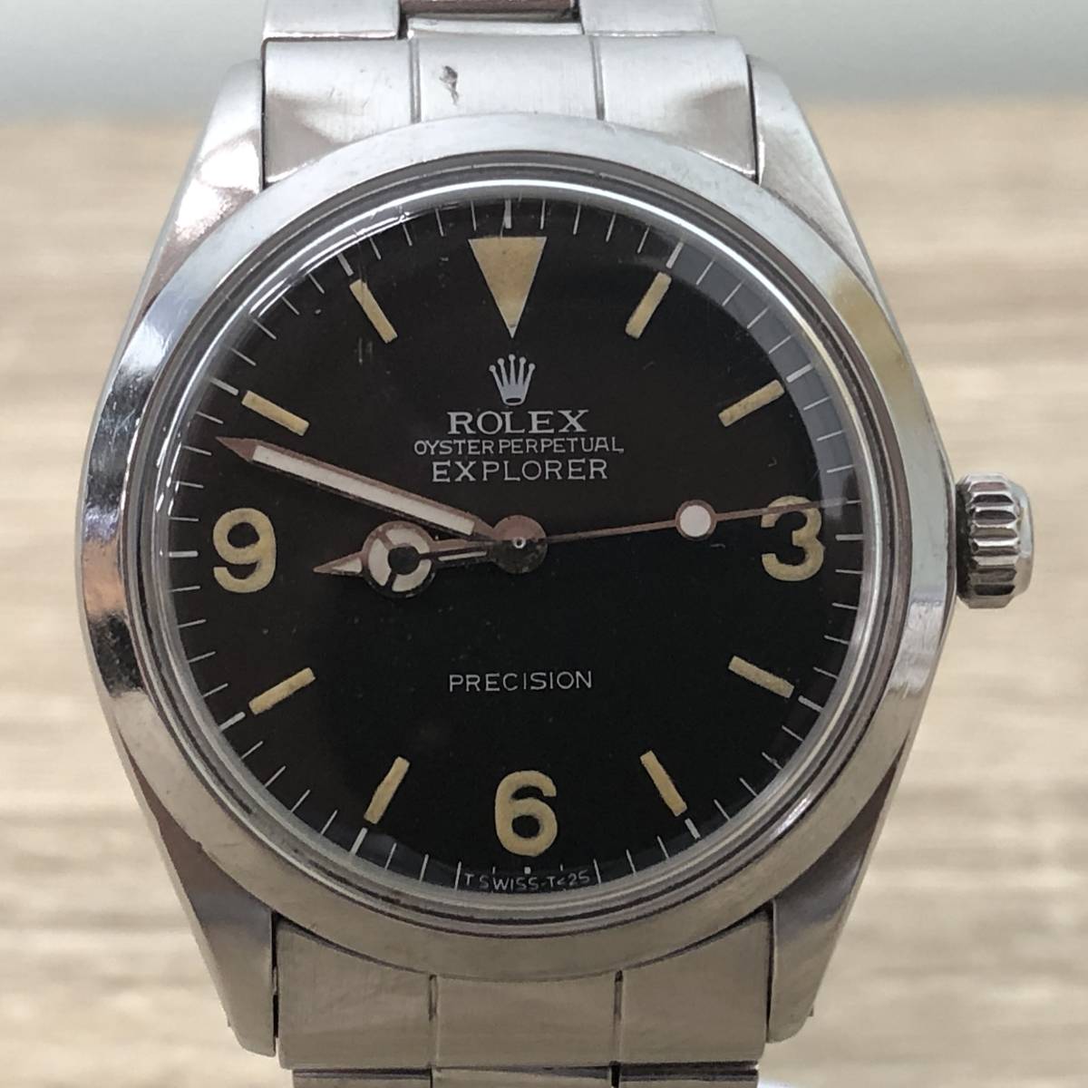 【10万円スタート】正規品 稼働品 ROLEX ロレックス EXPLORER エクスプローラー プレシジョン 5500 自動巻き リダン ヴィンテージ_画像2