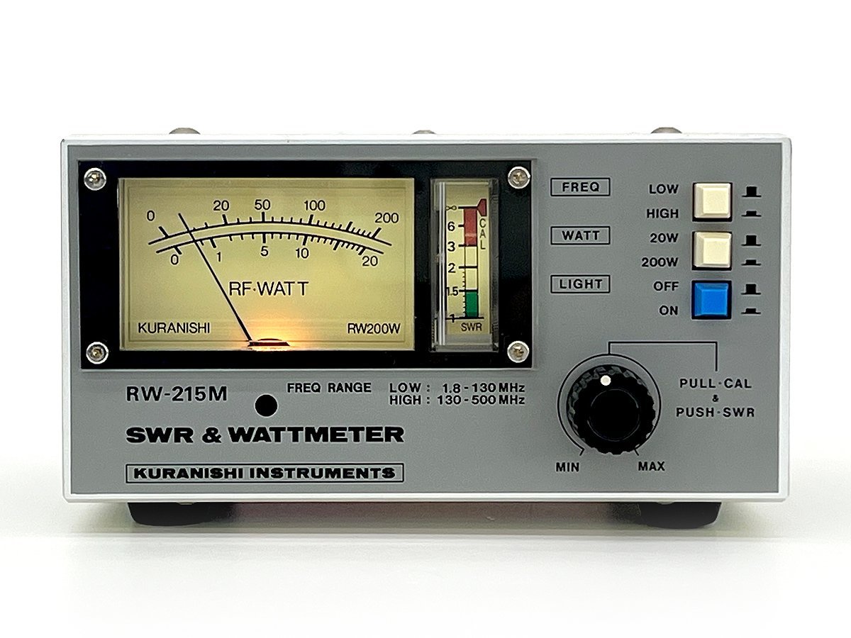 KURANISHI クラニシ SWR ＆ WATTMETER RW-215M 1.8～130MHz&130～500MHz_画像2