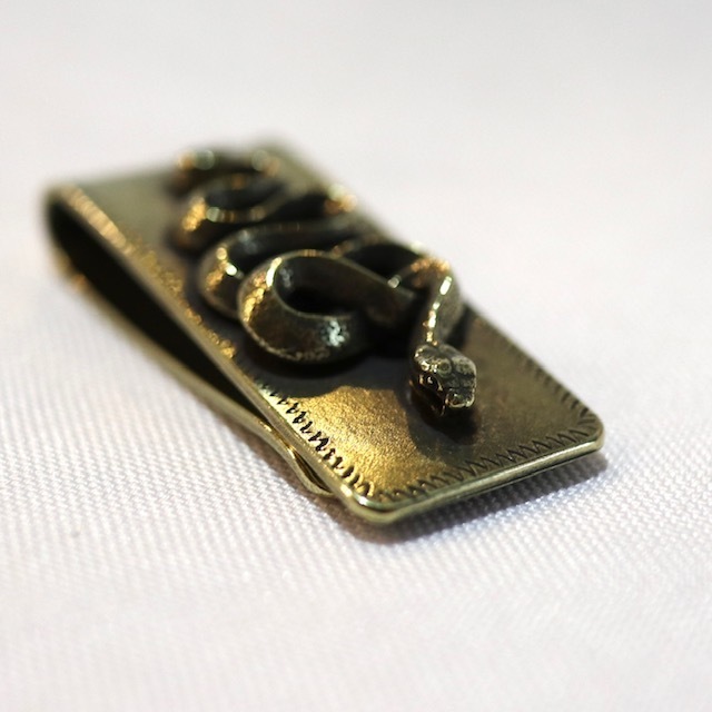 Peanuts&Co スネーク ブラス マネークリップ Snake money Clip brass ピーナッツカンパニー_画像2