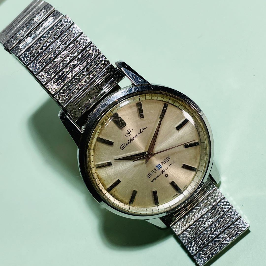 腕時計 SEIKO MATIC J13044 WATER 30 PROOF DIASHOCK 20 JEWELS セイコーマチック 57.2g メンズ 自動巻き ヴィンテージの画像2
