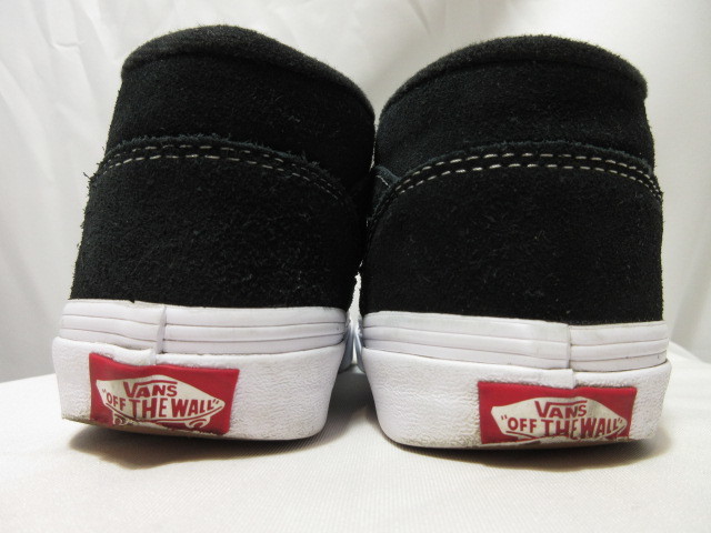 VANS HALF CAB 24.5cm バンズ ハーフキャブ オール スエード ブラック 黒 ヴァンズ スウェード_画像7