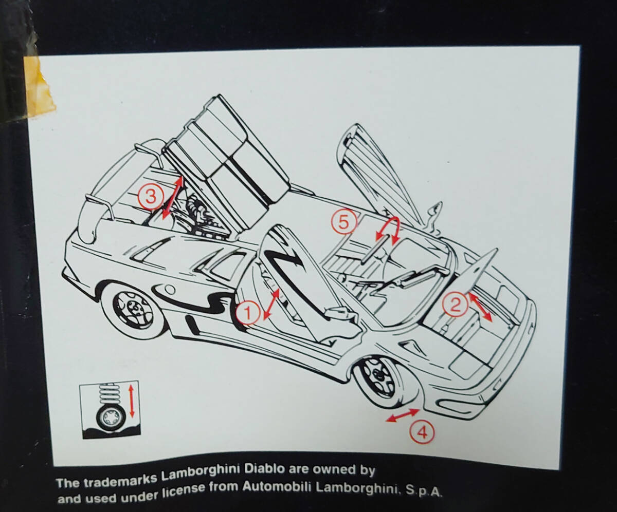 新品 ディアブロ SV 白 Maistoマイスト ランボルギーニ Lamborghini Diablo ST-白DVR