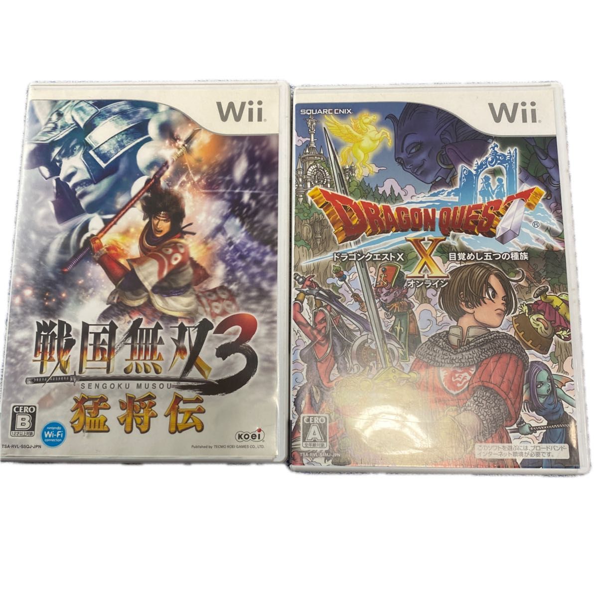 Wii ゲームソフト  ドラゴンクエスト・戦国無双3