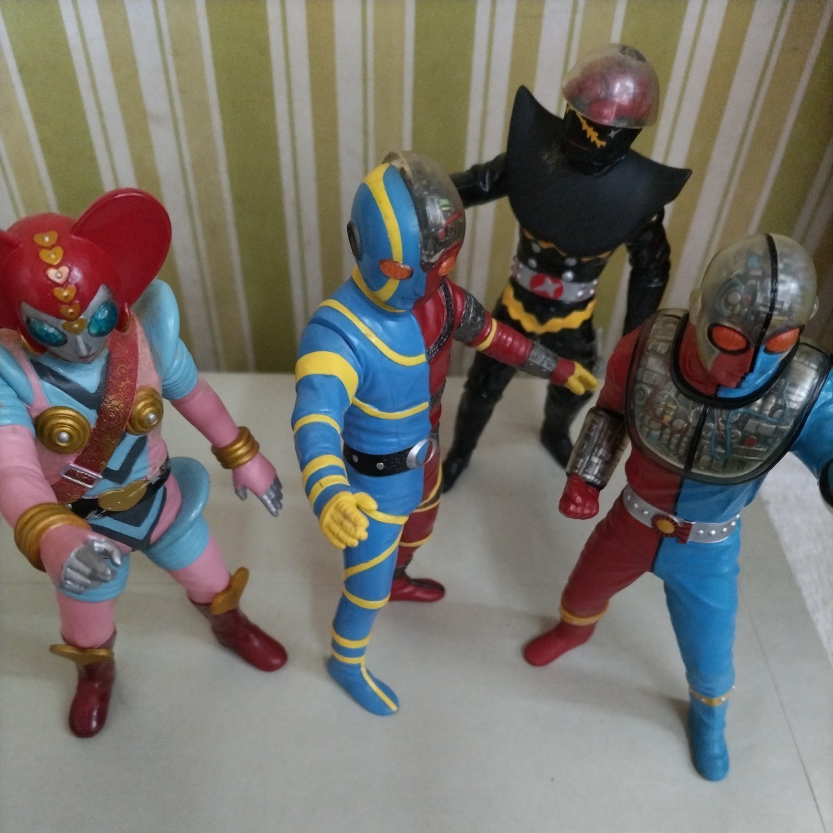 ソフビ魂 バンダイ キカイダー ビジンダー ハカイダー 中古品 ソフビ魂 バンダイ キカイダー ビジンダー ハカイダー 中古品