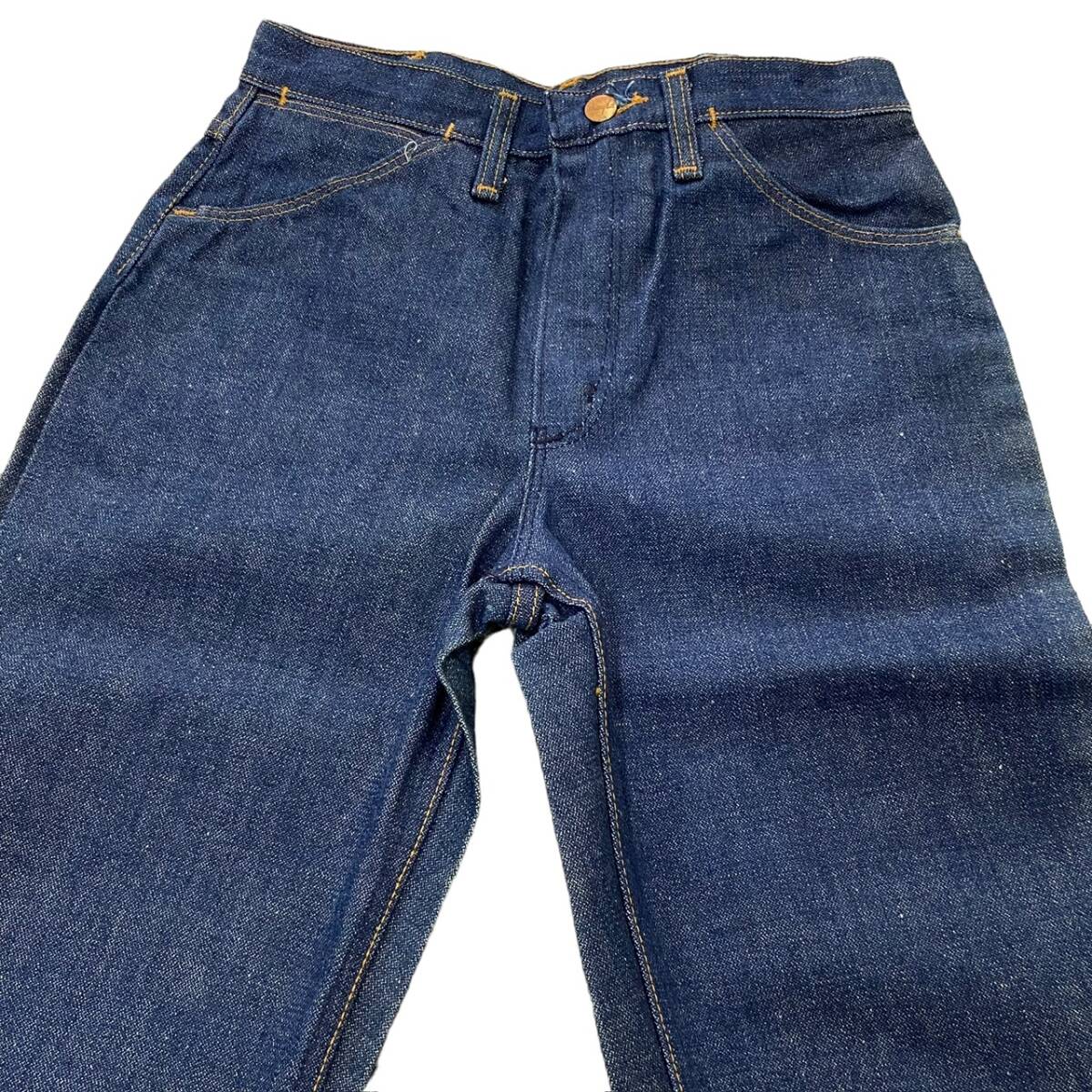 新品 Dead Stock フラッシャー付き 70s USA製 Wrangler デニム 44×32 フレア ブーツカット パンツ ラングラー ジーンズ ヴィンテージ_画像4