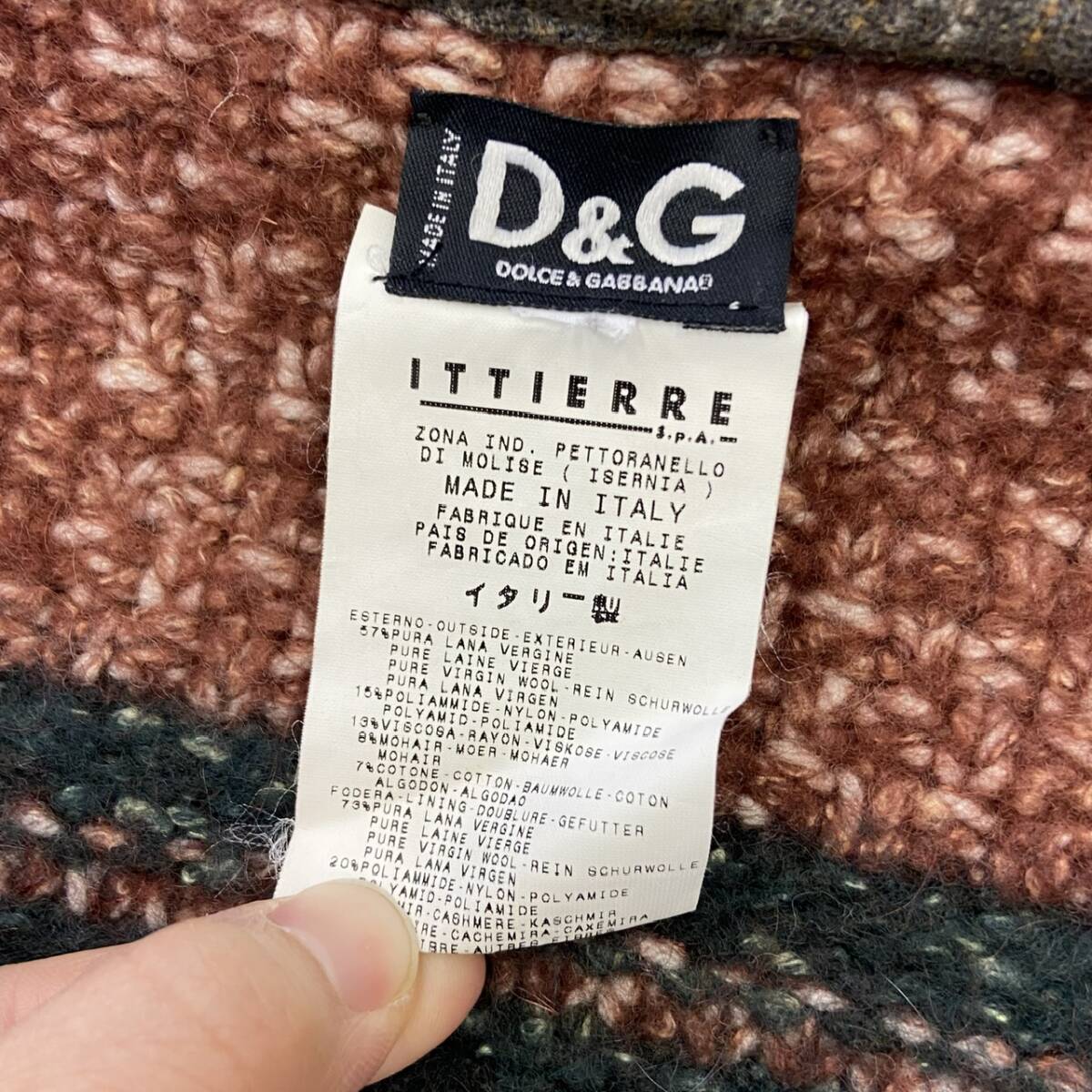 Италия производства DOLCE&GABBANA полупальто "даффл коут" Dolce & Gabbana D&G Dolce&Gabbana длинное пальто свободная домашняя одежда жакет Made in ITALY