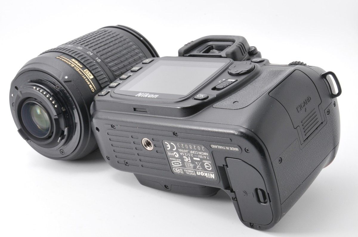 【ショット数 わずか2728回】Nikon D80 レンズキット 貴重なCCDセンサー搭載 ニコン 初心者おすすめ ハイアマチュア
