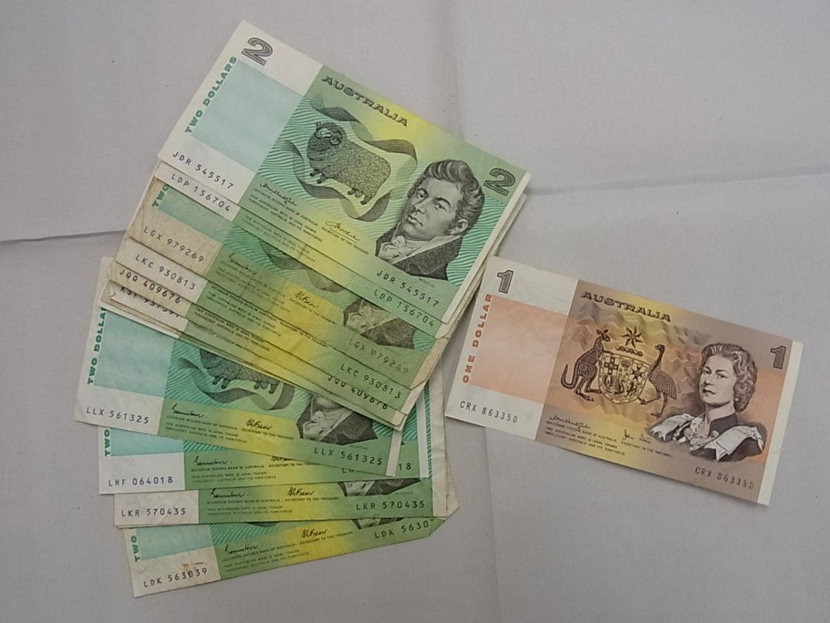 160211DK-GC2□オーストラリアドル 紙幣□旧紙幣 1AUD～20AUD 計40枚 
