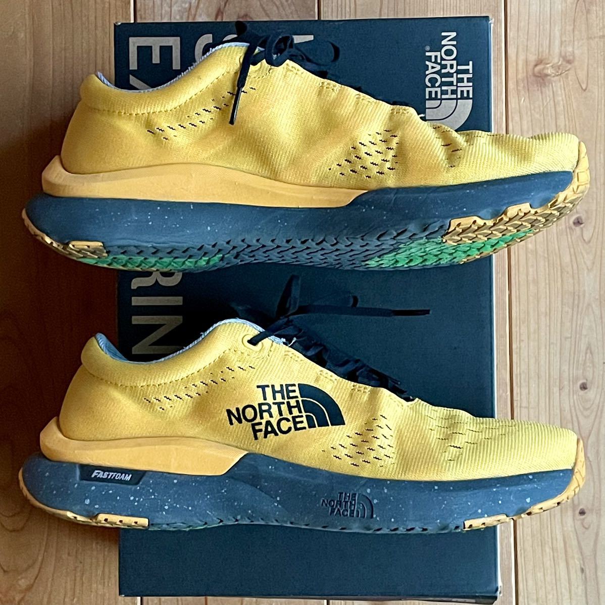 [ prompt decision * used * free shipping ] The North Face ivorub Runner Progres sib27.0cm yellow running shoes insole less THENORTHFACE