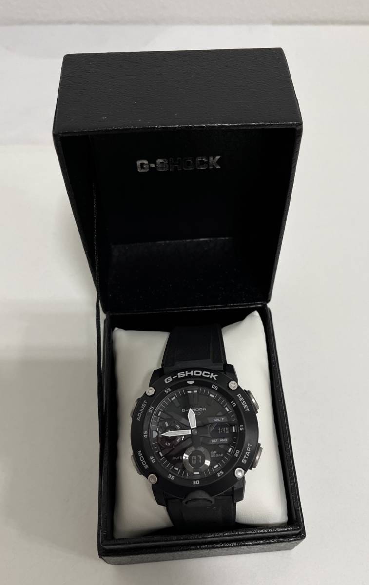 【SOB2864SG】1円～CASIO カシオ G-SHOCK GA-2000 稼働品 中古品 長期保管品 現状品 ブラック 腕時計 メンズ ファッション アクセサリー_画像1